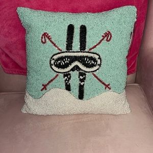 The Alpine Chalet Beaded Pillow